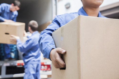 Business relocation support in Wandsworth with office furniture and moving equipment