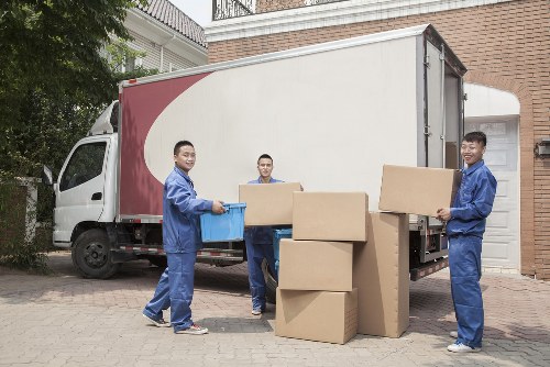 Local man with a van assisting a move in Wandsworth street
