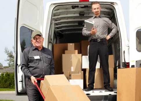 Furniture loading into a van for a Wandsworth house move