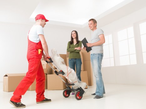 Office relocation support in Wandsworth with packed equipment
