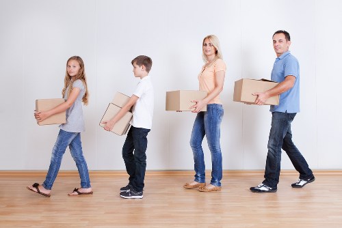 Local moving van helping with a house move in Wandsworth